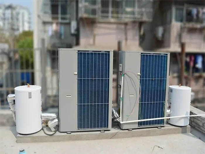 Outdoor unit of heat pump type commercial and household air conditioning